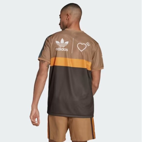 adidas x Human Made Brown Graphic T-Shirt - Picture 2 of 8